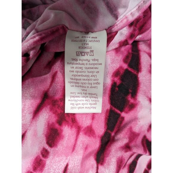 Secret Treasures Tie Dye Lace Keyhole Open Racer Back Babydoll Night Dress, 2X - Picture 6 of 7